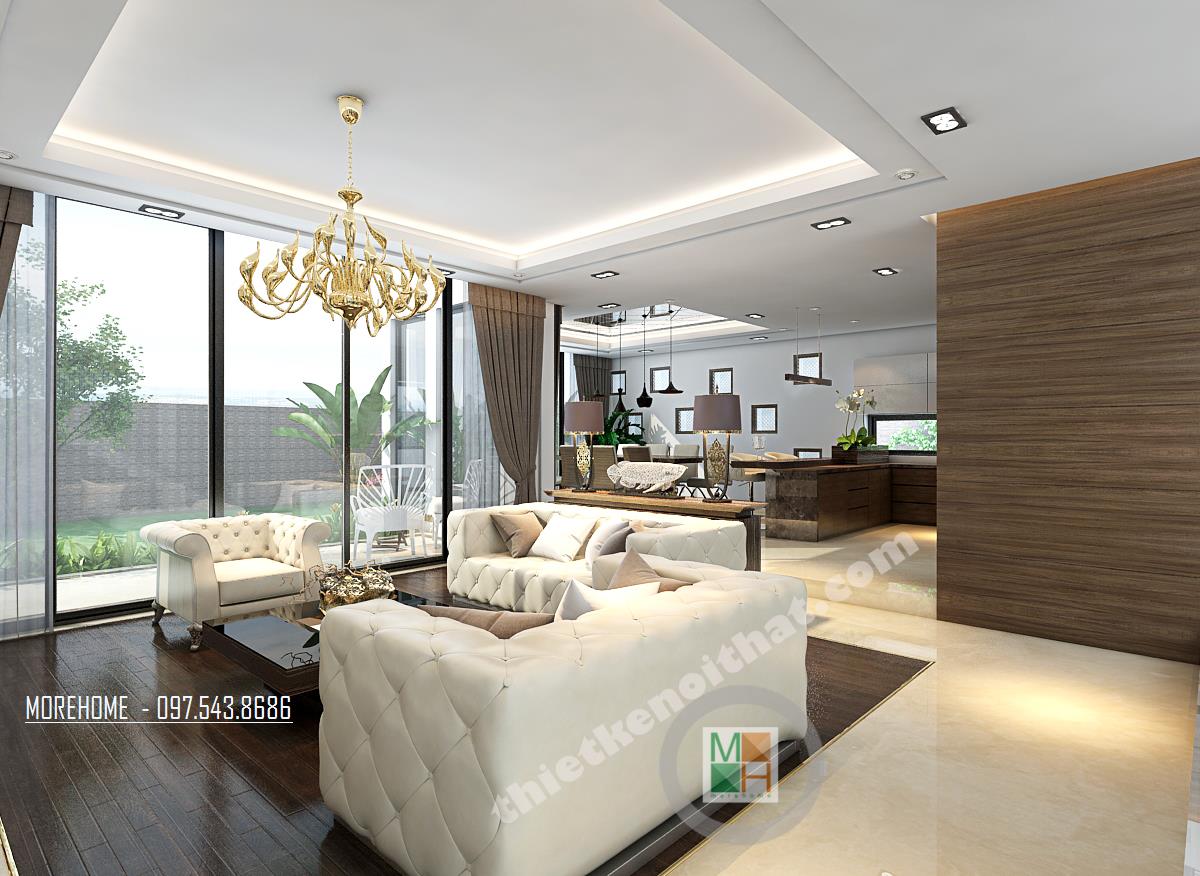 Vách kính cường lực tạo không gian mở cho ngôi nhà Vách kính cường lực tạo không gian mở cho ngôi nhà