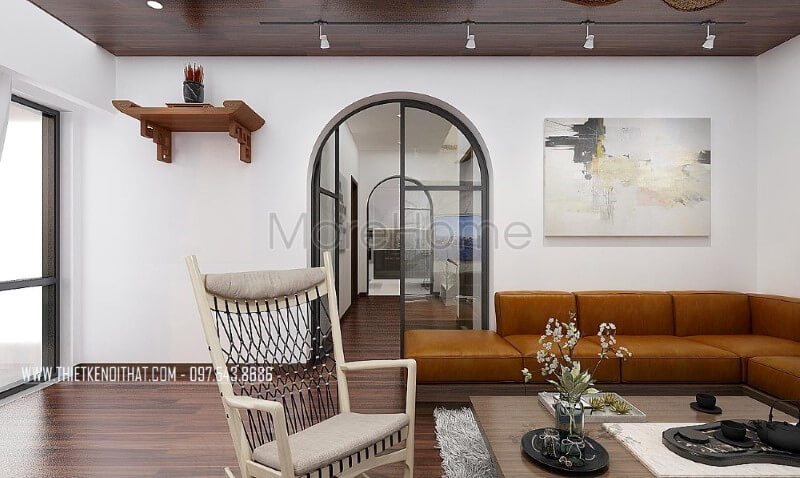 Vừa tiện nghi, gần gũi lại sang trọng tinh tế với bộ sofa da màu nâu cao cấp được thiết kế theo phong cách hiện đại khối vuông vức phù hợp cho phòng khách biệt thự, nhà phố Thiết kế phòng khách biệt thự