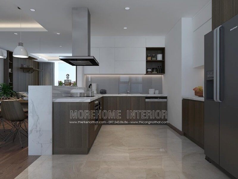 Trang trí nội thất phòng bếp đơn giản